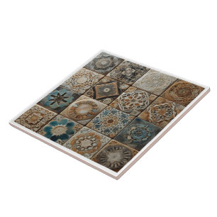Artistic Patterns on Ceramic Tiles