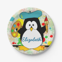 Artistic Penguin Painter Personalize