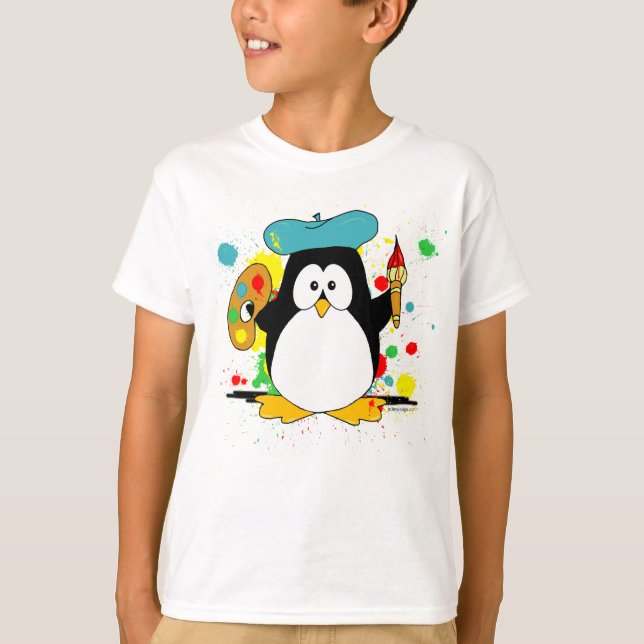 Artistic Penguin T-Shirt (Front)
