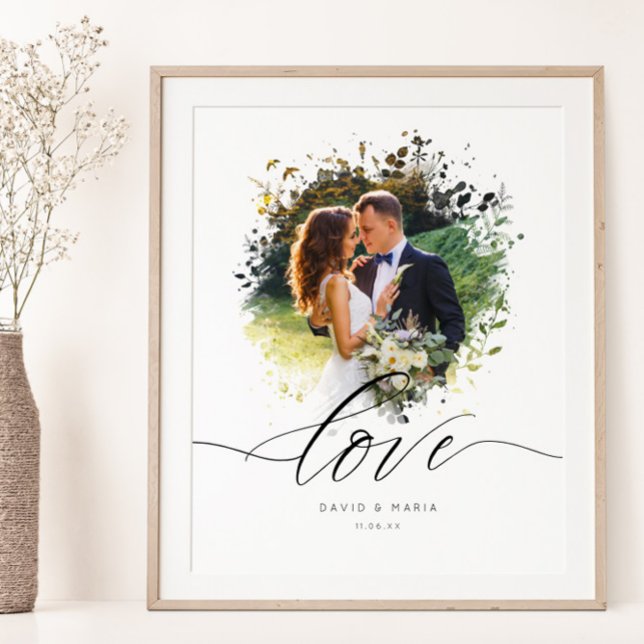 Artistic Photo Overlay Border Love Couple Poster (Creator Uploaded)