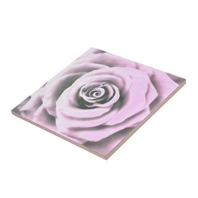Artistic Pink Rose  rb Tile (Side)