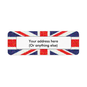 Artistic Pointillist UK Union Jack Flag