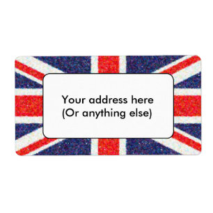 Artistic Pointillist UK Union Jack Flag