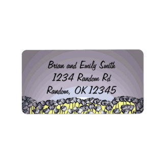 Artistic poppy flower custom designer labels