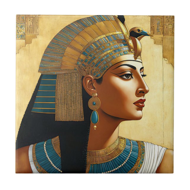Artistic Portrait of Cleopatra         Tile (Front)