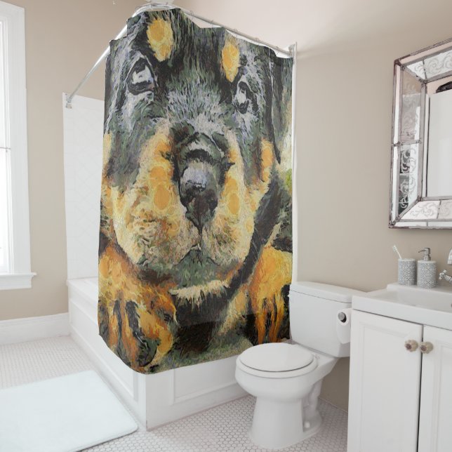 Artistic Rottweiler Puppy Portrait (In Situ)