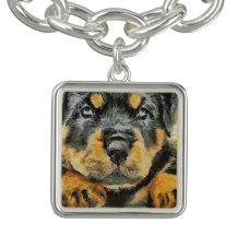 Artistic Rottweiler Puppy Portrait