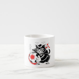Artistic Samurai Cat soccer Gift for Coffee & Art Espresso Cup