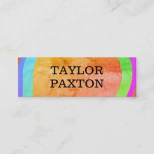 Artistic Shape Layers Mini Business Card