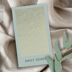 ARTISTIC SILVER AQUA SKETCH STRIPED LINE PATTERN BUSINESS CARD