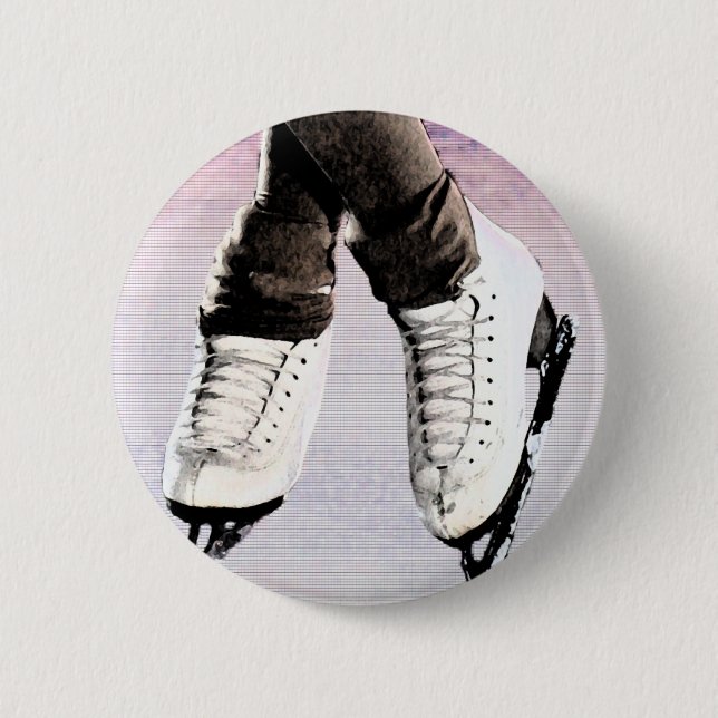 Artistic Skates 2 Inch Round Button (Front)