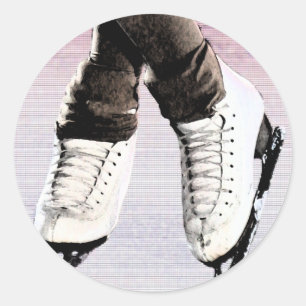 Artistic Skates Classic Round Sticker
