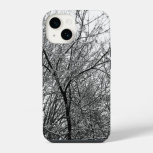 Artistic Snowy Tree Branches B & W Photography iPhone 14 Case