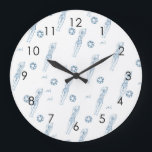 Artistic Snychro Swimming Swimmers Scandi White Large Clock<br><div class="desc">Featuring cool modern illustration of synchronized women artistic swimmers. Artistic swimmers gift design in a pastel colours. Cool swim team gift. synchronized swimming team gifts, synchronized swimming team coach gift. Artistic swimmers girl team gifts ideas. Artistic swimming home decor, stationery and more, please see more in a collection. Skandi artistic...</div>