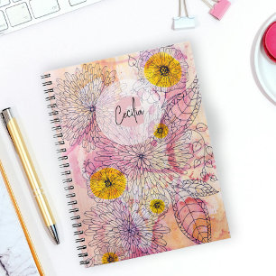 Artistic Soft Aquarelle Gradient Line Journal arti