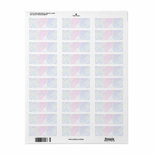 Artistic Soft Colour Patterns Return Address Label