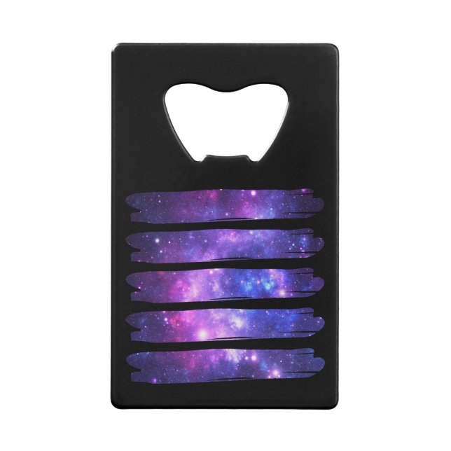 Artistic  Space Galaxy Credit Card Bottle Opener (Front)