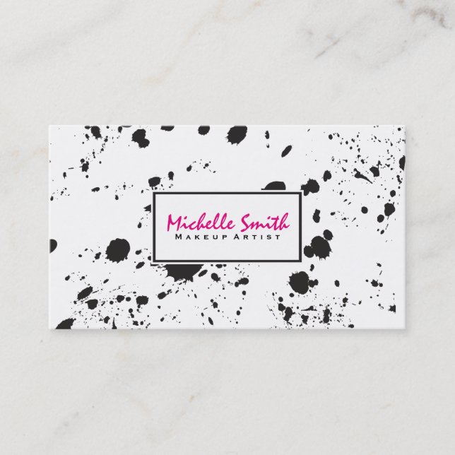 Artistic Spatter Business Card (Front)