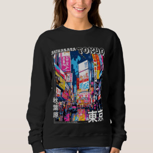 Artistic Spirit of Japan Streetwear Akihabara Toky Sweatshirt