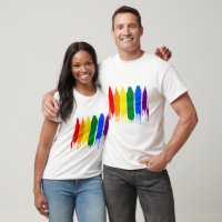Artistic splash painted Rainbow Gay Pride Parade