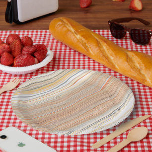 Artistic Square Paper Plate for Creative Table