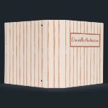 Artistic Striped Terracotta Brush Strokes Custom  Binder<br><div class="desc">This custom personalized Binder featuring expressive inky striped brush strokes in earthy terracotta tone. 

Personalize it with your name for unique gift,  it's perfect for artists,  painters,  graphic designers ,  interior designers or any creative person, </div>