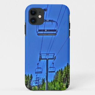 Artistic summer ski lift scenic iphone 5 case