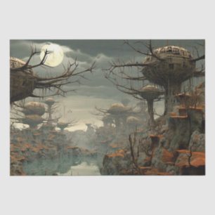 Artistic Surrealism Serene Tissue Paper