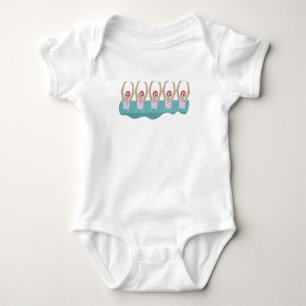 Artistic Swimmers Artistic Swimming Illustration Baby Bodysuit