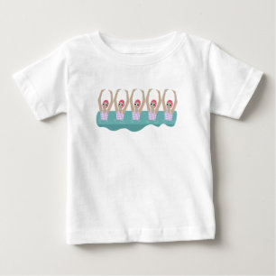 Artistic Swimmers   Artistic Swimming Illustration Baby T-Shirt
