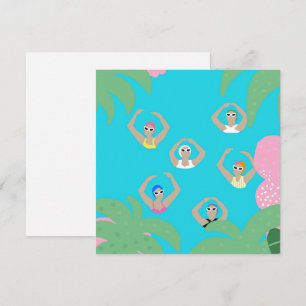 Artistic Swimmers   Artistic Swimming Illustration Card