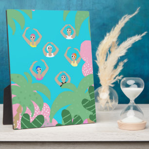 Artistic Swimmers   Artistic Swimming Illustration Plaque