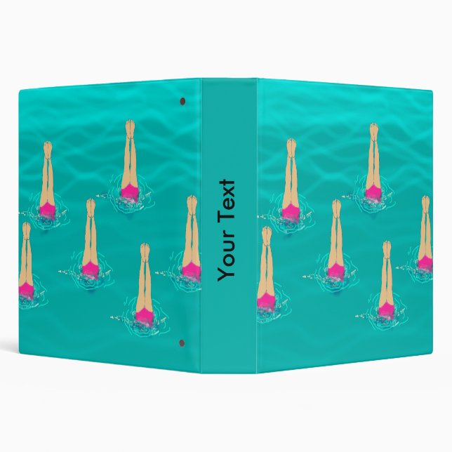 Artistic Swimmers Swimming Under Water  Binder (Background)