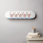 Artistic Swimmers | Synchro Swimming Design Art  Skateboard<br><div class="desc">Featuring cool modern illustration of synchronized women artistic swimmers in a pool. Artistic swimmers gift design in a pastel colours. Five swimming ladies in swimming pool. Cool swim team gift. synchronized swimming team gifts, synchronized swimming team coach gift. Artistic swimmers girl team gifts ideas. Artistic swimming home decor, stationery and...</div>