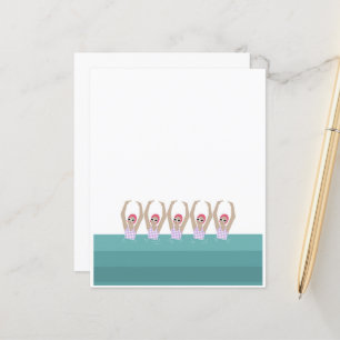 Artistic Swimmers   Synchro Swimming Design Paper