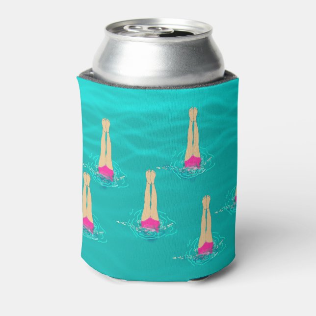 Artistic Swimmers - Synchronized Swimming  Can Cooler (Can Back)
