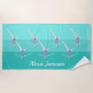Artistic Swimming Beach Towel