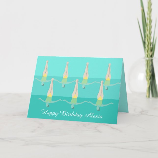 Artistic Swimming Card (Front)