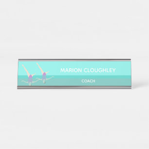 Artistic Swimming Desk Name Plate
