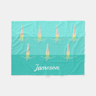 Artistic Swimming Fleece Blanket
