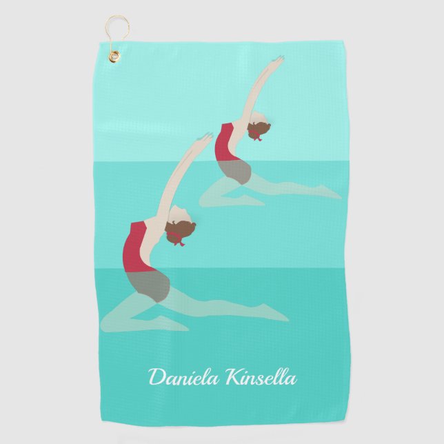 Artistic Swimming Golf Towel (Front)