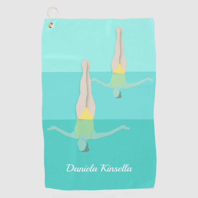 Artistic Swimming Golf Towel (Front)