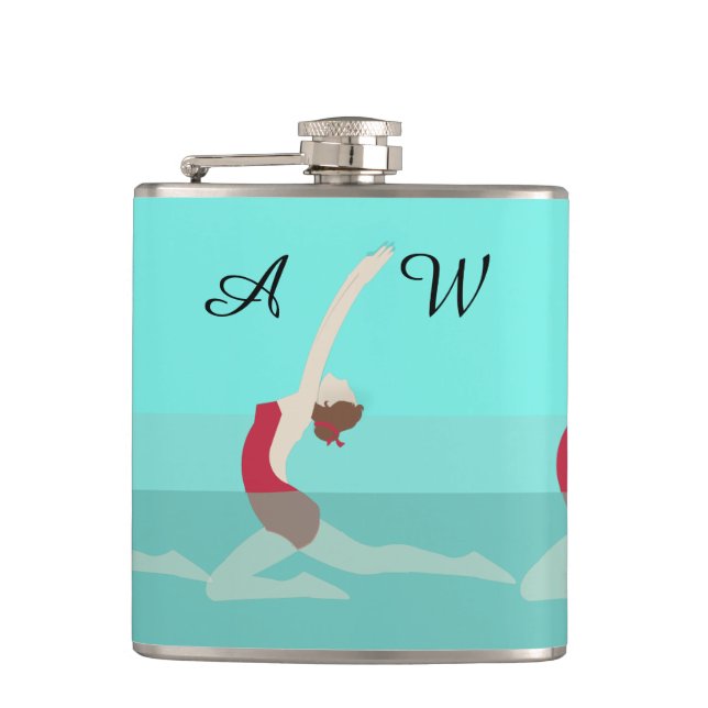 Artistic Swimming Hip Flask (Front)