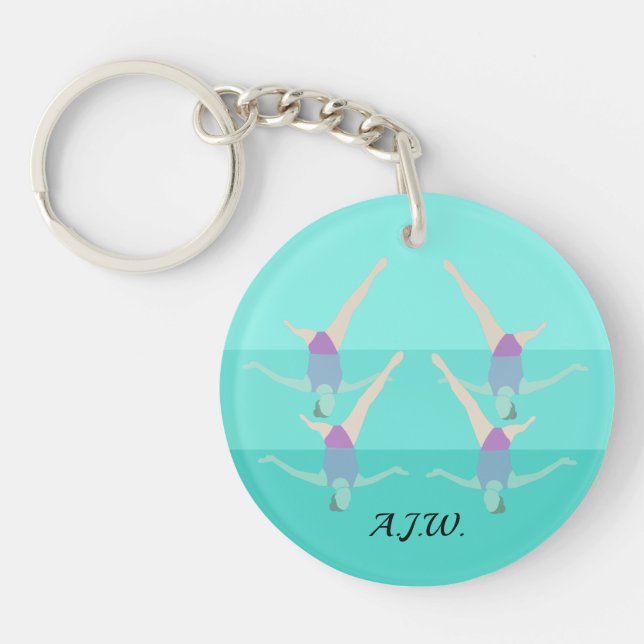 Artistic Swimming Keychain (Front)