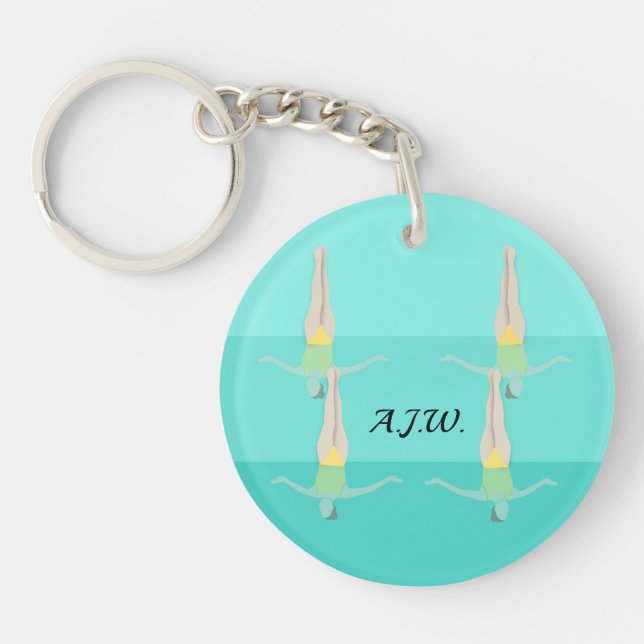 Artistic Swimming Keychain (Front)