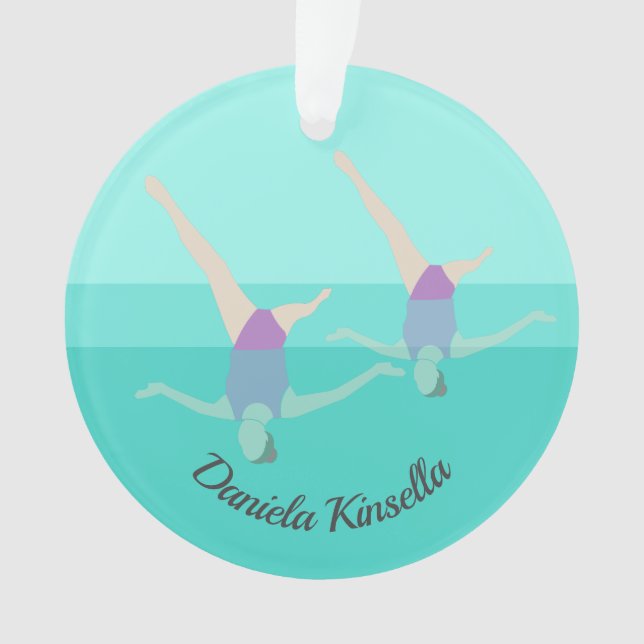 Artistic Swimming Ornament (Front)