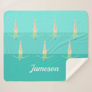 Artistic Swimming Sherpa Blanket