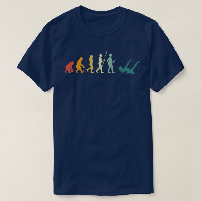 Artistic Swimming Synchronized Swimming Evolution  T-Shirt (Design Front)