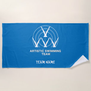 Artistic Synchronised Swimming Beach Towel