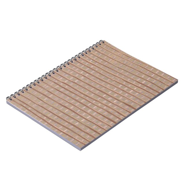 Artistic Tan Burlap Painting Notebook (Left Side)
